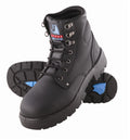 Steel Blue Argyle Leather Lace Up Safety Boot