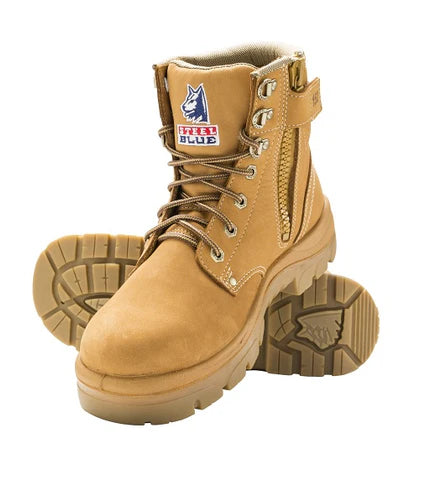 Steel Blue Argyle Zip Side Safety Boot