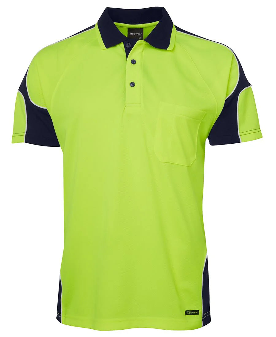JB's Hi Vis Short Sleeve Arm Panel Polo