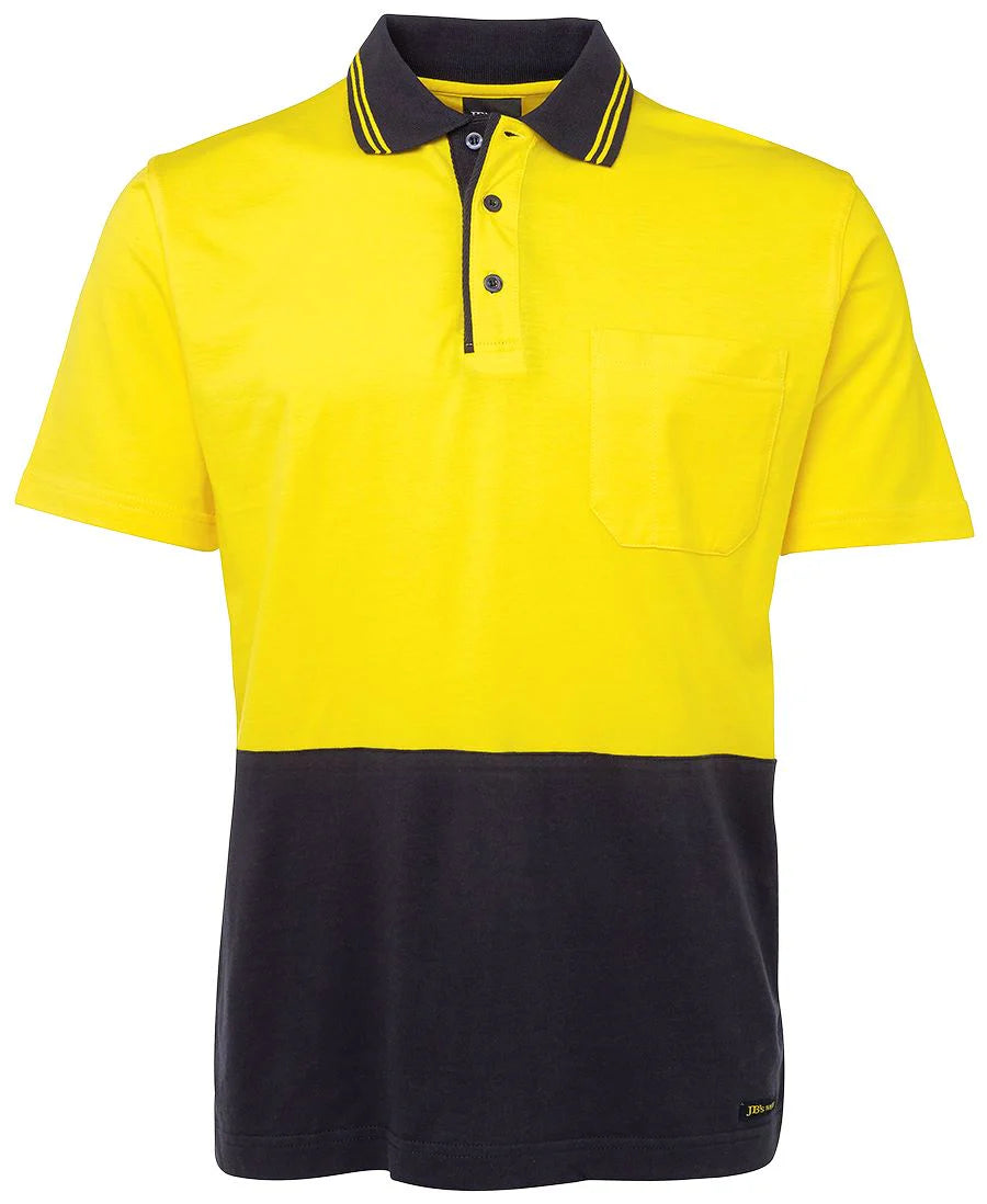JB's Hi Vis Short Sleeve Cotton Polo