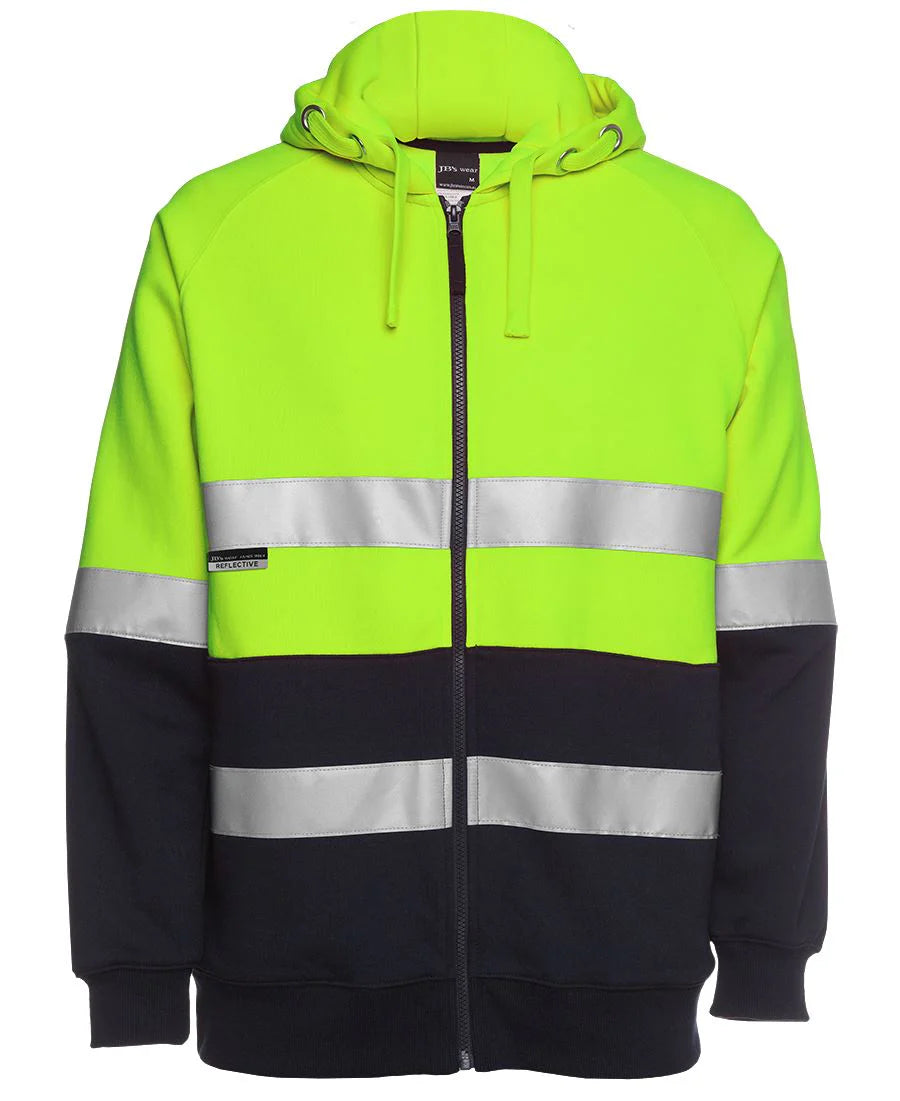 JB's Hi Vis Full Zip Taped Hoodie