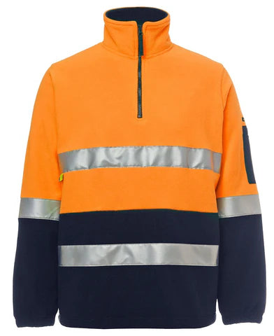 JB's Hi Vis 1/2 Zip Polar Fleece