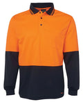 JB's Hi Vis Long Sleeve Traditional Polo