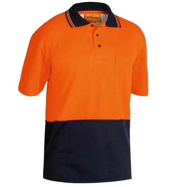 Bisley Two Tone Hi Vis Polo Short Sleeve