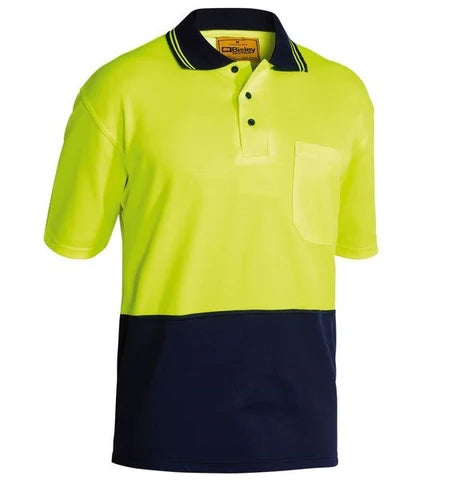 Bisley Two Tone Hi Vis Polo Short Sleeve