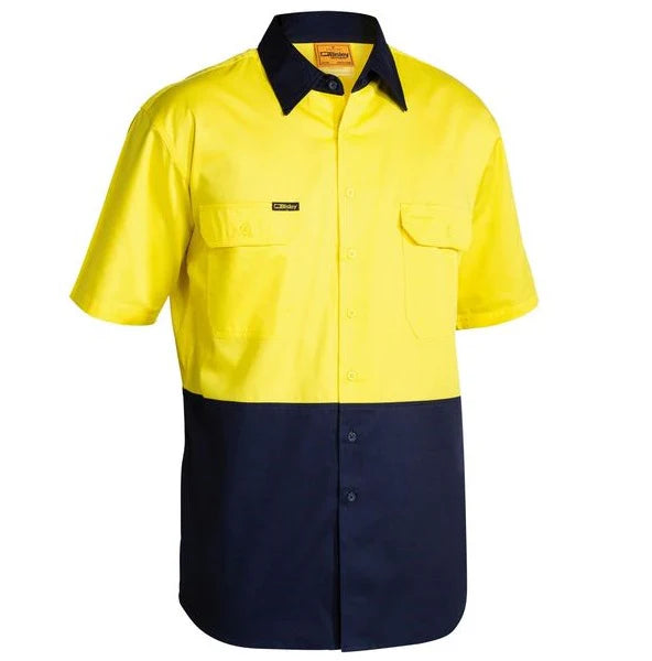 Bisley Cool Lightweight Hi Vis Short Sleeve Shirt