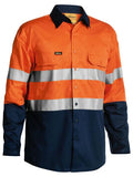 Bisley Hi Vis Taped Cool Lightweight Long Sleeve Shirt